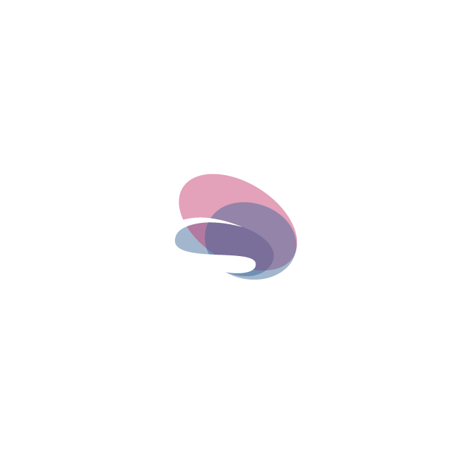 Colorful swoosh shape