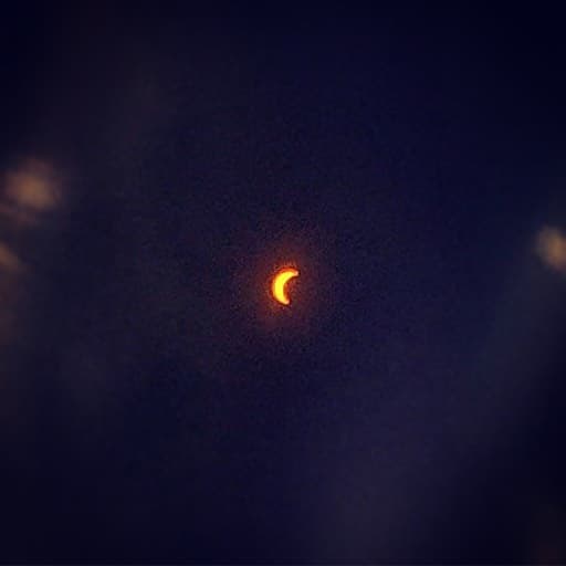 Crescent partial eclipse