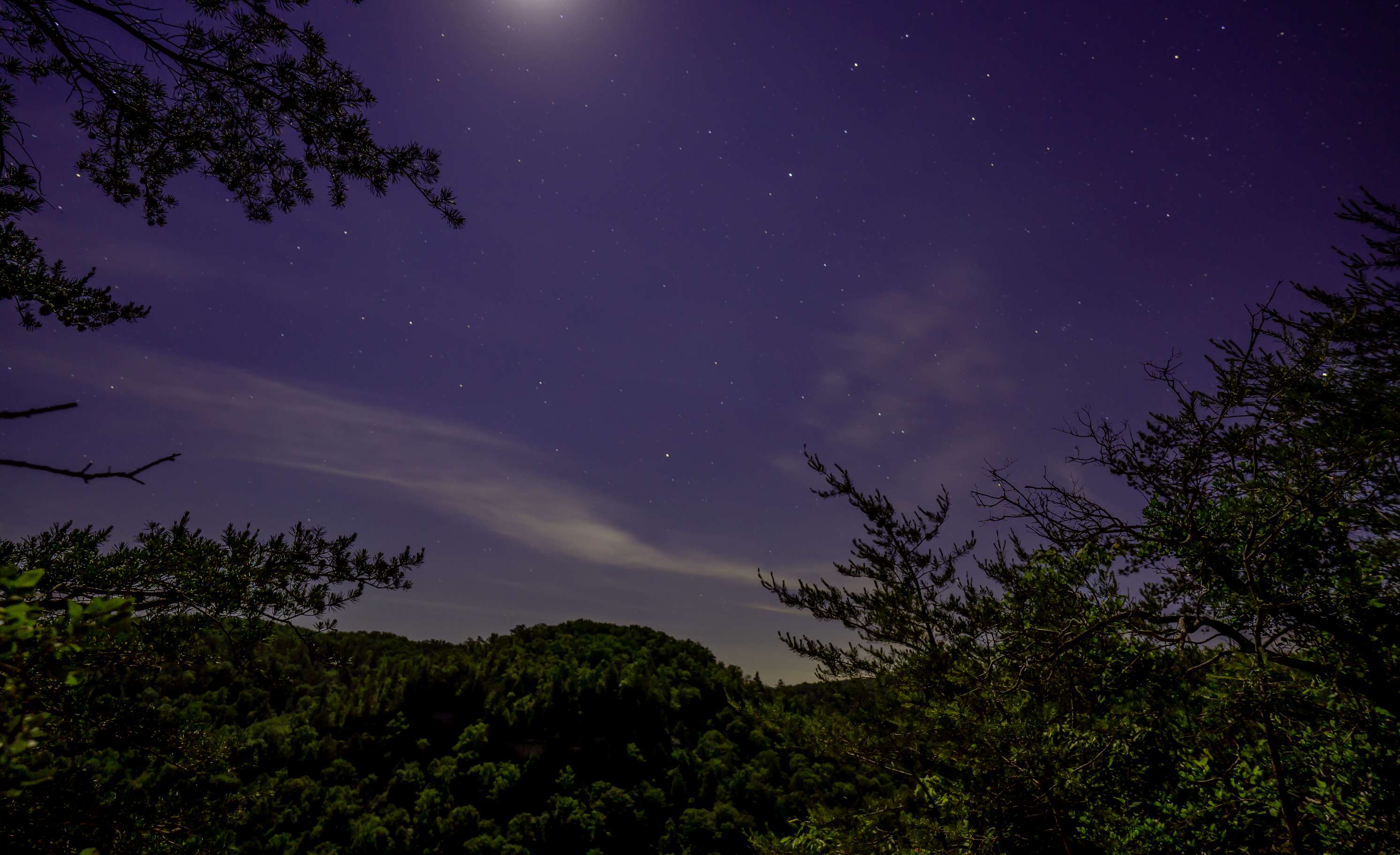 Falls Branch Overlook night sky