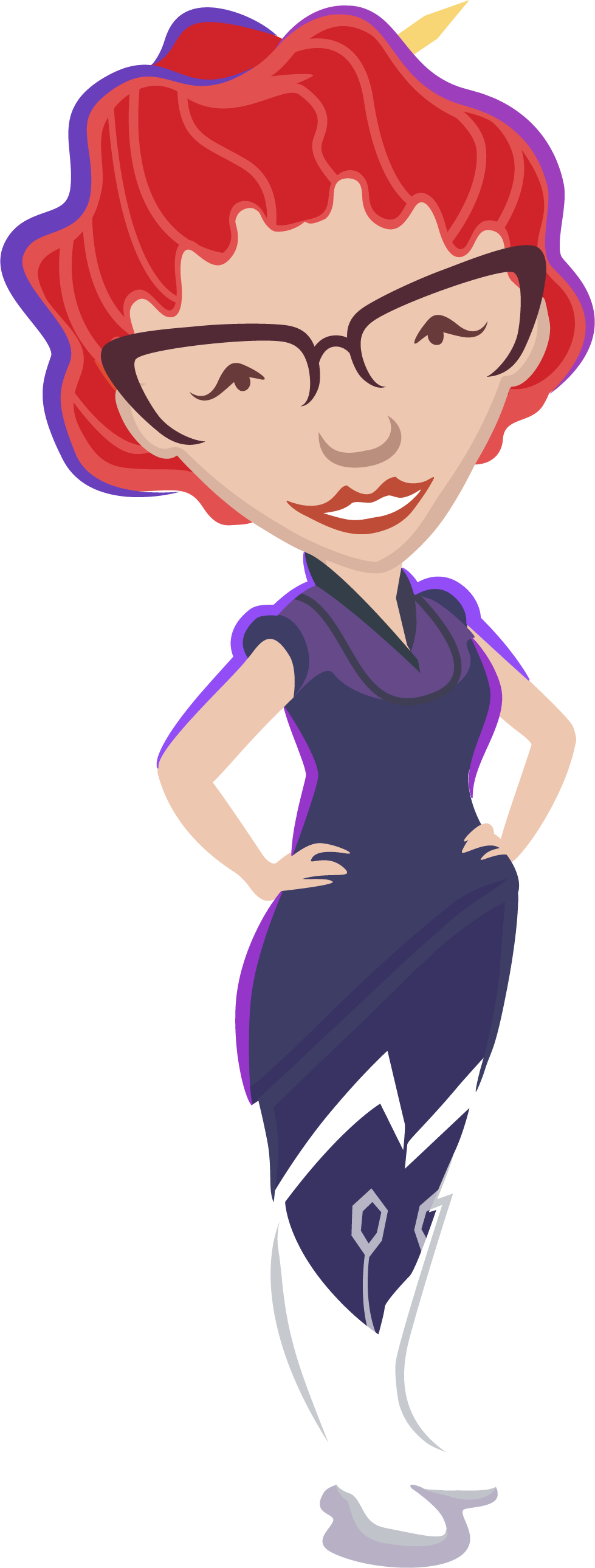 Final digital version of RCM Brain's brand avatar Beth